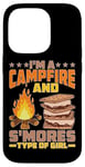 iPhone 14 Pro I'm A Campfire And S'mores Type Of Girl Campsite Fun Case