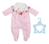 Baby Annabell Romper Pink - To Fit 43cm Dolls - Set Includes Supersoft Pink Romper and clothes hanger - Suitable for children aged 3+ years - 706817