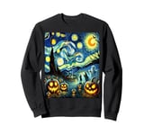 Starry Night And Halloween Starry Night And Halloween Sweatshirt