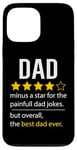 Coque pour iPhone 13 Pro Max Drôle papa fête des pères blague humour papa fils fille papa papa papa