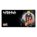Konix Naruto Shippuden Tapis de Souris Gaming XXL 90 x 46 cm - Base antidérapante en Caoutchouc - Motif Naruto - Noir