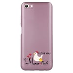 Coque rose pour Iphone 7 8 SE maman poule