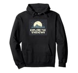 Explore the Unknown at Night with Cool Forest and Moon Pullover Hoodie