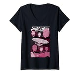 Star Trek Captain And Crew T-Shirt avec Col en V