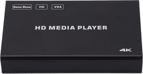 Lecteur Multimédia Numérique Ultra Hdmi 4K Avec Pr En Charge De La Télécommande Sortie Vga/Sortie Audio Optique Et Écran Tv 4K 60Fps, Lecteur Multimédia Usb Pour Clés Usb(Eu)