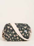 Brakeburn Khaki Leopard Print Camera Crossbody Bag, Medium, Charcoal