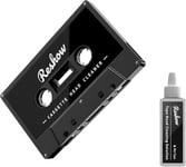 Reshow Nettoyeur de Têtes de Cassette Audio avec 1 Liquides de Nettoyage - Kit d'entretien Humide pour Lecteur de Cassette/Boombox/Deck/Enregistreur (1 Bouteille de Liquide de Nettoyage)