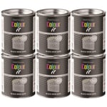 6x Paint Factory Black Iron Gate Gloss Tin Paint Fast Drying Exterior Use 300ml