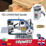 Electric Desktop Belt Grinder Machine w/ Brushless Motor Belt Sander Polisher