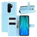 Xiaomi Redmi Note 8 Pro      Pu Wallet Case    [Lightblue]