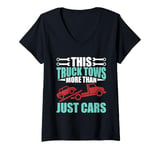 Womens This Truck Tows more than just Cars Tow Truck V-Neck T-Shirt