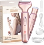 Ladies Electric Shaver, for Women 2 in 1 Electric Shaver, for face, Legs, and