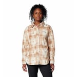 Columbia Women's Benton Springs Shirt Jacket 2, Camel Brown Omblur, XL