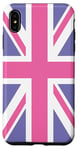 iPhone XS Max Purple and Pink, United Kingdom The Union Jack Flag Case