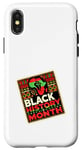 Coque pour iPhone X/XS Black History Month Black Power Fist Pride Afro-Américain