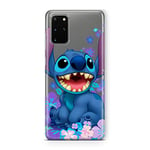 ERT GROUP Coque de téléphone Portable pour Samsung S20 Plus / S11 Original et sous Licence Officielle Disney Motif Stitch 001 Parfaitement adapté à la Forme du téléphone Portable, partiel imprimé