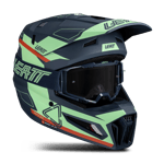 Crosshjelm Leatt Moto 3.5 med Crossbriller Matcha