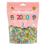 La Manuli Perles à Repasser 2000pcs 5mm - Kit Loisirs Créatifs - Sac Refermable - Compatibilité Toutes Marques - Idéal pour Enfants et Adultes