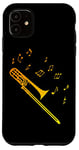 Coque pour iPhone 11 Trombone Simple pour Tromboniste Basse dans Brass Band