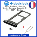 Tiroir Sim Carte Micro SD Mémoire pour Samsung Galaxy S8 SM-G950 950F + Ejecteur