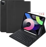 Clavier Pour Ipad Air 5 2022/Air 4 2020 / Air 11 Pouces 2024, Coque Pour Ipad Avec Housse De Clavier Français Pour Ipad Pro 11 2022/2021/2020/2018,Clavier Détachable Bluetooth Et Étui Avec Rainure