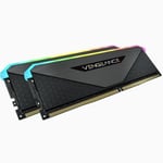 840006650478 Corsair Vengeance RGB RT, DDR4-3200, CL16 - 16 GB Dual-Kit, black N