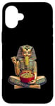 Coque pour iPhone 16 Plus Nouilles japonaises Pharaoh King Tut Ramen