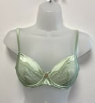 NEW! M&S Rosie Marks & Spencer pistachio green non-padded balcony silhouette bra