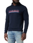 Napapijri Sweat à capuche BERIS H pour homme, bleu marine, XL