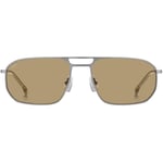 Hugo Boss Mens Silver 1446 JG RPR Sunglasses - Brown Metal - One Size