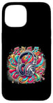 iPhone 15 Urban hip hop headphone retro vintage dj novelty graffiti Case