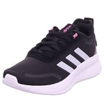 adidas Femme Lite Racer Rebold Chaussure de Course sur Route, Core Black/Halo Blue/Screaming Pink, 36 2/3 EU