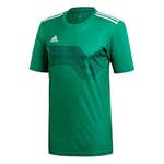 adidas Champion19 JSY T-Shirt, Male, Bold Green/White, 7-8Y