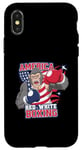 Coque pour iPhone X/XS America Red White Boxing Pride - Gorilla Boxing