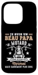 Coque pour iPhone 14 Pro Motard Beau Papa Moto Humour idée Cadeau Motorcycle Retraite