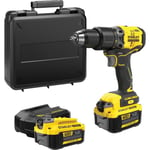 Perceuse visseuse à percussion Brushless 60 Nm - Lithium 18V - 2 Batteries 4Ah - STANLEY FATMAX V20 - SFMCD715M2K-QW