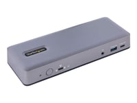 Startech.Com Usb-C Docking Station - Multi Monitor Hdmi/Dp/Dp Alt Mode Usb-C Dock - 3X 4K30 / 2X 4K60 - 7-Port Usb Hub - 60W Power Delivery - Gbe - 3.5Mm Audio - Works With Chromebook Certified - Dokkingstasjon - Usb-C / Thunderbolt 3 / Thunderbolt