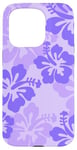 iPhone 15 Pro Cute Purple Hibiscus Tropical Floral Hawaiian Flowers Island Case