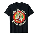 Cool Roller Skating Skate Girl 1970S Retro T-Shirt