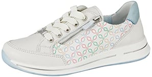 ara Femme Osaka Basket, Cream Pastel Multi Aqua, 41 EU Large