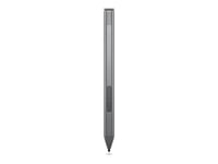 Lenovo Slim Pen - Stylet actif - gris orage - boîtier marron - CRU - pour ThinkPad T14s Gen 5; X1 2-in-1 Gen 9; X12 Detachable Gen 2; X1 2-in-1 Gen 9