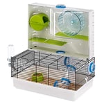 Ferplast - Olimpia / 57922599 - Cage pour hamsters - Complètement équipée - 46 x 29.5 x 54 cm