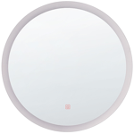 Miroir Mural Rond avec Eclairage LED Intégré 58 cm de Diamètre Idéal pour Salle