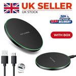 Super Fast Wireless Charger Charging Pad For iPhones & Samsung & Universal UK