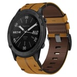 Garmin Fenix ​​7 Pro 47mm Klockarmband i läder, 22mm - Brun