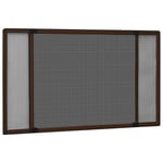 vidaXL Extendable Insect Screen for Windows Brown