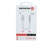 Braided Headphone Adapter for Apple iPhone 16 / Samsung Galaxy S24 By Swissten