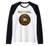 Hannibal Barca Battles of the Punic Wars Carthage Raglan Baseball Tee