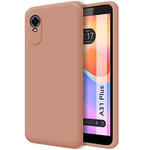 Tumundosmartphone Coque Silicone Liquide Ultra Douce pour ZTE Blade A31 Plus Couleur Rose