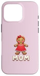 Coque pour iPhone 16 Pro Maman Drôle En Pain D'épice Pour Noël Amusant Pour Les Fêtes